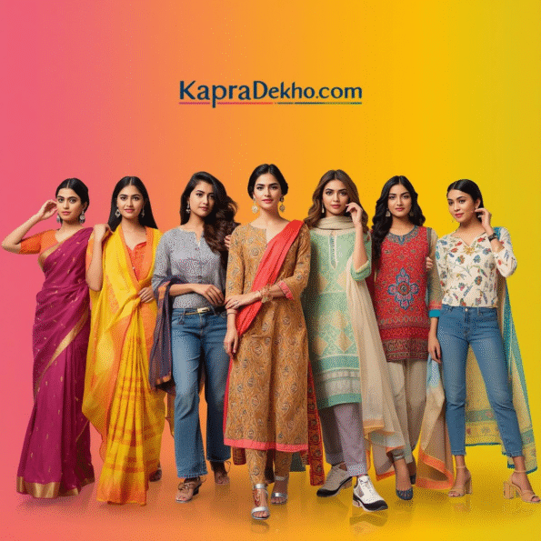 What is "Kapde Dekho"? "Kapde Dekho” means Look at Clothes" in Hindi. At KapraDekho.com, it’s not just about looking — it’s about discovering the latest ethnic fashion trends in India.